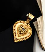 Gold plated heart shape pendant forwomen and girls