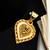 Gold plated heart shape pendant forwomen and girls