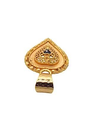 Gold plated heart shape pendant forwomen and girls 3