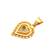 Gold plated heart shape pendant forwomen and girls