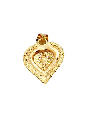 Gold plated heart shape pendant forwomen and girls 5