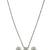 Gold plated black beaded silver ad stone mangalsutra with earrings