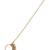 Gold-plated rajwadi clip on nose ring with chain nathiya