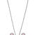 Gold plated black beaded pink ad stone mangalsutra with earrings
