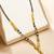 Leaf pattern gold plated chain with pendant mangalsutra
