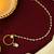 Gold-plated kundan studded nose ring with chain nathiya