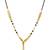 Leaf pattern gold plated chain with pendant mangalsutra