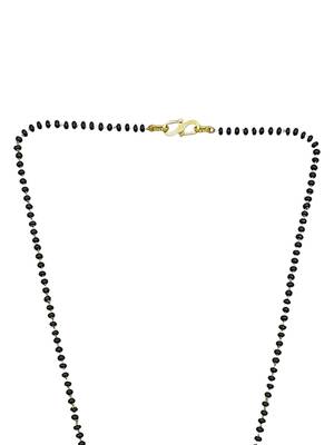 Leaf pattern gold plated chain with pendant mangalsutra 4
