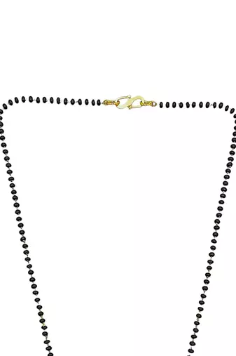 Leaf pattern gold plated chain with pendant mangalsutra