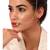 Gold-plated kundan studded nose ring with chain nathiya