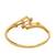 Gold plated statement kada bracelet