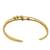 Gold plated cubic zircon studded stylish cuff bracelet