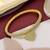 Gold plated cubic zircon heart design bracelet