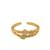 Gold plated cubic zircon studded stylish cuff bracelet