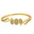 Gold plated stylish cubic zircon bracelet
