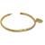 Gold plated cubic zircon heart design bracelet
