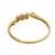 Gold plated stylish cubic zircon bracelet