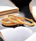Set of 4 gold plated traditional bangles