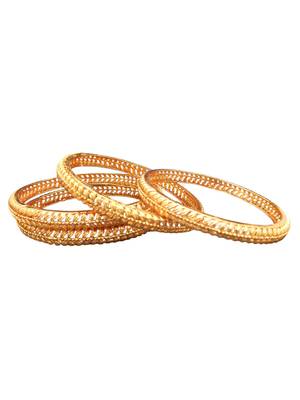 Set of 4 gold plated traditional bangles 3