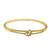 Gold plated cubic zircon studded star & moon design bracelet with ring