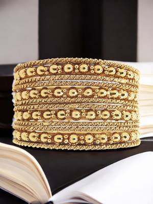 Set of 12 gold plated bangles 1