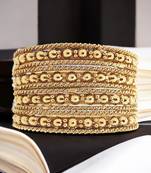 Set of 12 gold plated bangles