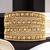 Set of 12 gold plated bangles