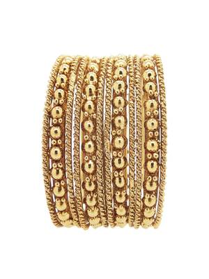 Set of 12 gold plated bangles 2