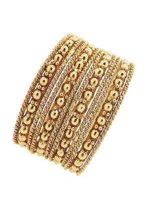 Set of 12 gold plated bangles 3