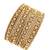 Set of 12 gold plated bangles