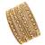 Set of 12 gold plated bangles