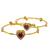 Gold plated multi designs banglestyle kada bracelet