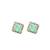 Silver plated american diamond studded drop earrings