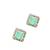 Silver plated american diamond studded drop earrings
