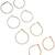 Big hoop earrings combo set of 4 multicolor earrings