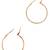 Big hoop earrings combo set of 4 multicolor earrings