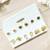 Golden adornments: set of 6 gold-plated stud earrings