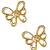 Golden adornments: set of 6 gold-plated stud earrings