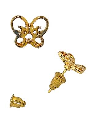 Golden adornments: set of 6 gold-plated stud earrings 4