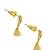 Golden adornments: set of 6 gold-plated stud earrings