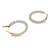 Radiant harmony: luxurious gold-plated and pearl fusion stud and hoop earring collection