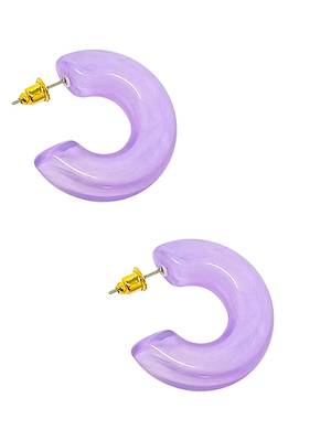 Gleaming harmony: 9-piece gold plated hoop and stud earring collection 3