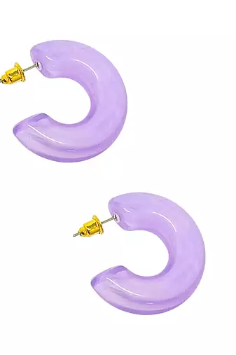 Gleaming harmony: 9-piece gold plated hoop and stud earring collection