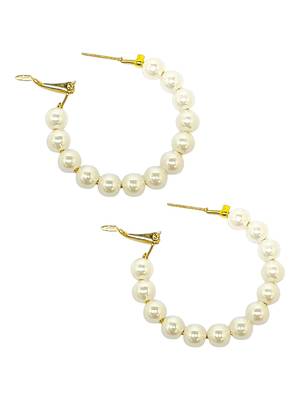 Gilded radiance: 9-piece gold plated hoop and stud earring collection 3