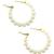 Gilded radiance: 9-piece gold plated hoop and stud earring collection