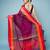 Magenta Colour Saree With Red, Orange and Golden Border
