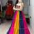 Multicolor Frilled Cotton with Heavy Gamthi Work Lehenga Choli