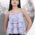 Yufta grey pure cotton flared top