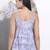 Yufta grey pure cotton flared top