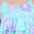 Yufta sky blue cotton flared  top